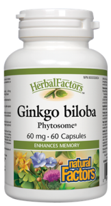 Natural Factors Ginkgo Biloba Phytosome (60 Caps) is a great supplement for people wanting support of their brain, central nervous system and circulation..